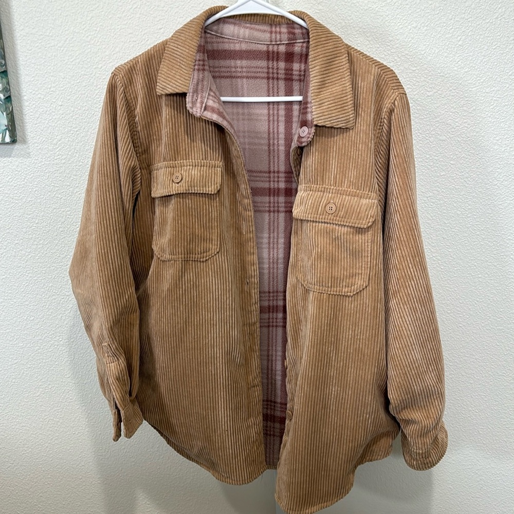 Lone Tree Reversable Corduroy and Fleece Jacket